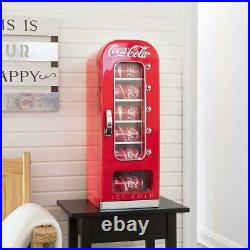 10 Can Soda Vending Machine Mini Fridge Retro Coca Cola Vintage Beverage Drink
