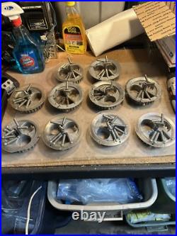 10 Set Antique Bulk Vending Wheels for Northwestern W BRUSH Gumball Vintage Caps