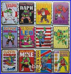 12 Rare VTG Prismatic 1993 TMNT Vending Machine Stickers, Collectible NOS, HTF