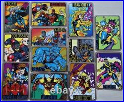 12 Vintage Foil 1992 Marvel X-Men Vending Machine Unauthorized Sticker Set, NOS