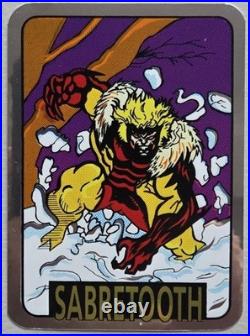 12 Vintage Foil 1992 Marvel X-Men Vending Machine Unauthorized Sticker Set, NOS