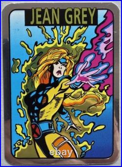 12 Vintage Foil 1992 Marvel X-Men Vending Machine Unauthorized Sticker Set, NOS
