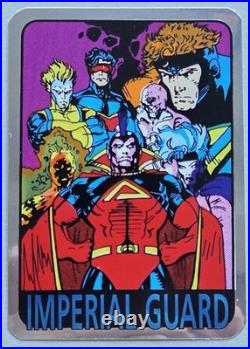 12 Vintage Foil 1992 Marvel X-Men Vending Machine Unauthorized Sticker Set, NOS