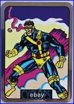 12 Vintage Foil 1992 Marvel X-Men Vending Machine Unauthorized Sticker Set, NOS