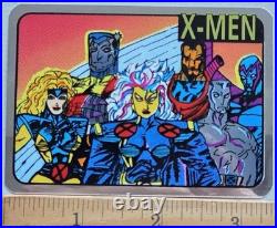 12 Vintage Foil 1992 Marvel X-Men Vending Machine Unauthorized Sticker Set, NOS