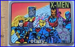 12 Vintage Foil 1992 Marvel X-Men Vending Machine Unauthorized Sticker Set, NOS