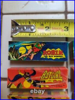 12 Vintage Vending Machine Stickers Batman Wonder Woman 1979 DC Comic Superman