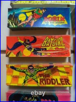 12 Vintage Vending Machine Stickers Batman Wonder Woman 1979 DC Comic Superman