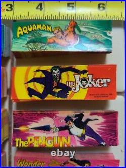 12 Vintage Vending Machine Stickers Batman Wonder Woman 1979 DC Comic Superman
