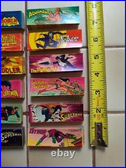 12 Vintage Vending Machine Stickers Batman Wonder Woman 1979 DC Comic Superman