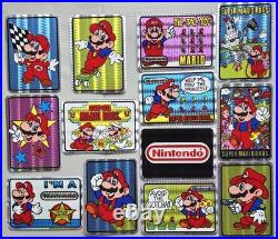 13 VTG 1990 Super Mario Bros Prismatic Vending Machine Sticker Set by Nintendo