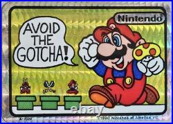 13 VTG 1990 Super Mario Bros Prismatic Vending Machine Sticker Set by Nintendo