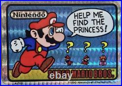 13 VTG 1990 Super Mario Bros Prismatic Vending Machine Sticker Set by Nintendo
