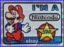 13 VTG 1990 Super Mario Bros Prismatic Vending Machine Sticker Set by Nintendo
