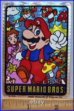 13 VTG 1990 Super Mario Bros Prismatic Vending Machine Sticker Set by Nintendo