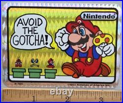 13 VTG 1990 Super Mario Bros Prismatic Vending Machine Sticker Set by Nintendo