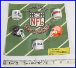 158 Vintage Vending Gumball NOS Official NFL Football Helmets Ceramic Mugs Lot