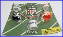 158 Vintage Vending Gumball NOS Official NFL Football Helmets Ceramic Mugs Lot