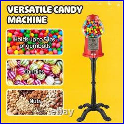 15 Gumball Machine with Stand & Coin Bank Vintage Glass Globe Candy Dispenser