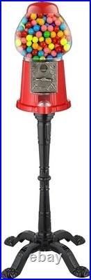 15 Gumball Machine with Stand & Coin Bank Vintage Glass Globe Candy Dispenser