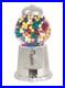 15 Inch Tall Silver Glass and Metal Gumball Machine Vintage Style
