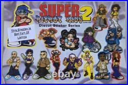 15 Numbered VTG Die-cut Super Hip Hop Kids 2 Vending Machine Stickers, Retro HTF
