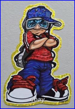 15 Numbered VTG Die-cut Super Hip Hop Kids 2 Vending Machine Stickers, Retro HTF