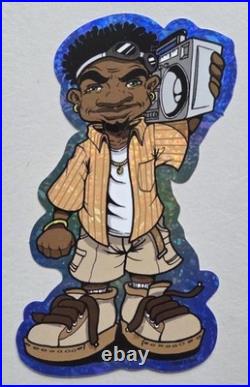 15 Numbered VTG Die-cut Super Hip Hop Kids 2 Vending Machine Stickers, Retro HTF