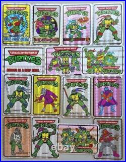 15 VTG 1990 TMNT Vending Machine Stickers Mirage Studios, A-7001 Thru A-7015 NOS