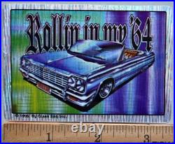 16 Rare VTG Lowrider 1995 Rollin Hard Prism Vending Machine Stickers by OLAES