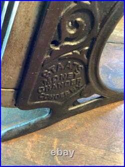 1890 Staats Money Changer Cohoes NY Coin Change Machine original finish Vintage