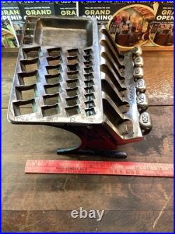 1890 Staats Money Changer Cohoes NY Coin Change Machine original finish Vintage