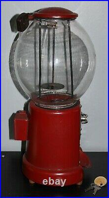 1920's Vintage Advance #11 Big Mouth Peanut Penny Vendor Machine AMCO Padlock