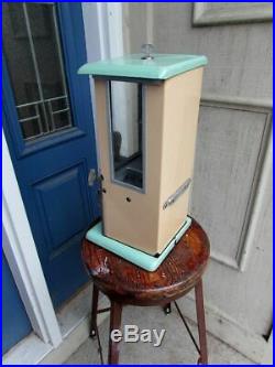 1920's Vintage Porcelain Master Gumball Peanut Goose Neck Vending Machine