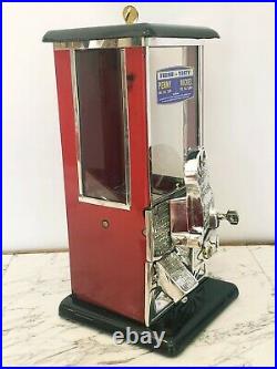 1923 Vintage Antique Black & Red Master Penny Nickel Gooseneck Peanut Machine