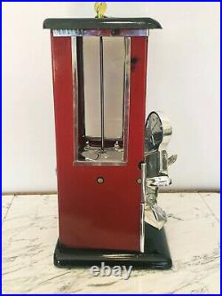 1923 Vintage Antique Black & Red Master Penny Nickel Gooseneck Peanut Machine