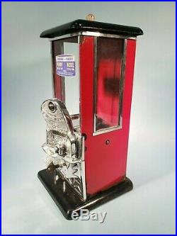 1923 Vintage Antique Gooseneck 1/5 Cent Master Gumball Peanut Vending Machine