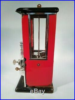 1923 Vintage Antique Gooseneck 1/5 Cent Master Gumball Peanut Vending Machine