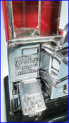 1923 Vintage Antique Master Penny Nickel Gumball Peanut Vending Machine