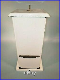 1923 Vintage Antique White Penny Master Gumball Peanut Vending Machine