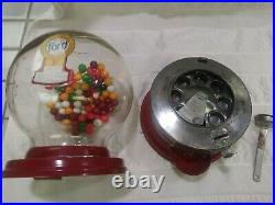 1930's VINTAGE FORD GUMBALL VENDING MACHINE DISH MODEL PENNY COIN OP RESTORED