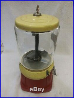 1930's Vintage Atlas Ace Penny Coin Op Bulk Vending Gumball Candy Peanut Machine