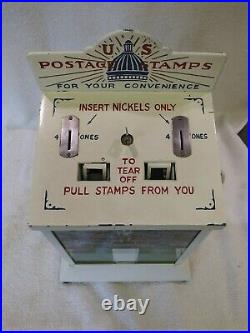 1930's Vintage Northwestern Nickel Coin Op Postage Stamp Vending Machine