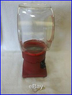 1935 Vendex 520 Fishbowl Gumball Machine Vintage Vending Coin Op Penny Original