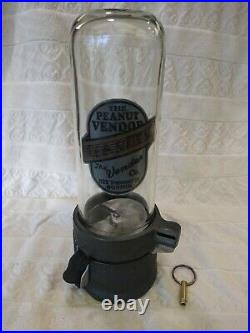 1935 Vintage Vendex Coin Op Peanut Vendor Cast Iron Vending Machine Gumball