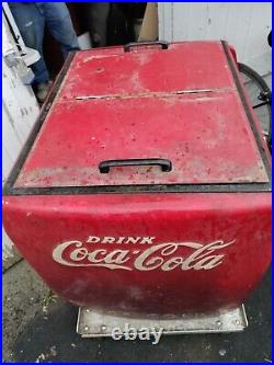 1940'S Original Vintage COCA COLA Refrigerator Machine Rare BarnFind Untouched