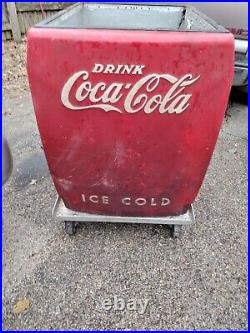 1940'S Original Vintage COCA COLA Refrigerator Machine Rare BarnFind Untouched