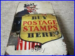 1940's Schermack Uncle Sam Postage Stamp Machine Vintage Antique Vending