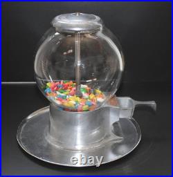 1940's VINTAGE ABBEY CASH TRAY NICKEL CANDY NUT VENDING MACHINE Working Cond