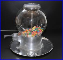 1940's VINTAGE ABBEY CASH TRAY NICKEL CANDY NUT VENDING MACHINE Working Cond